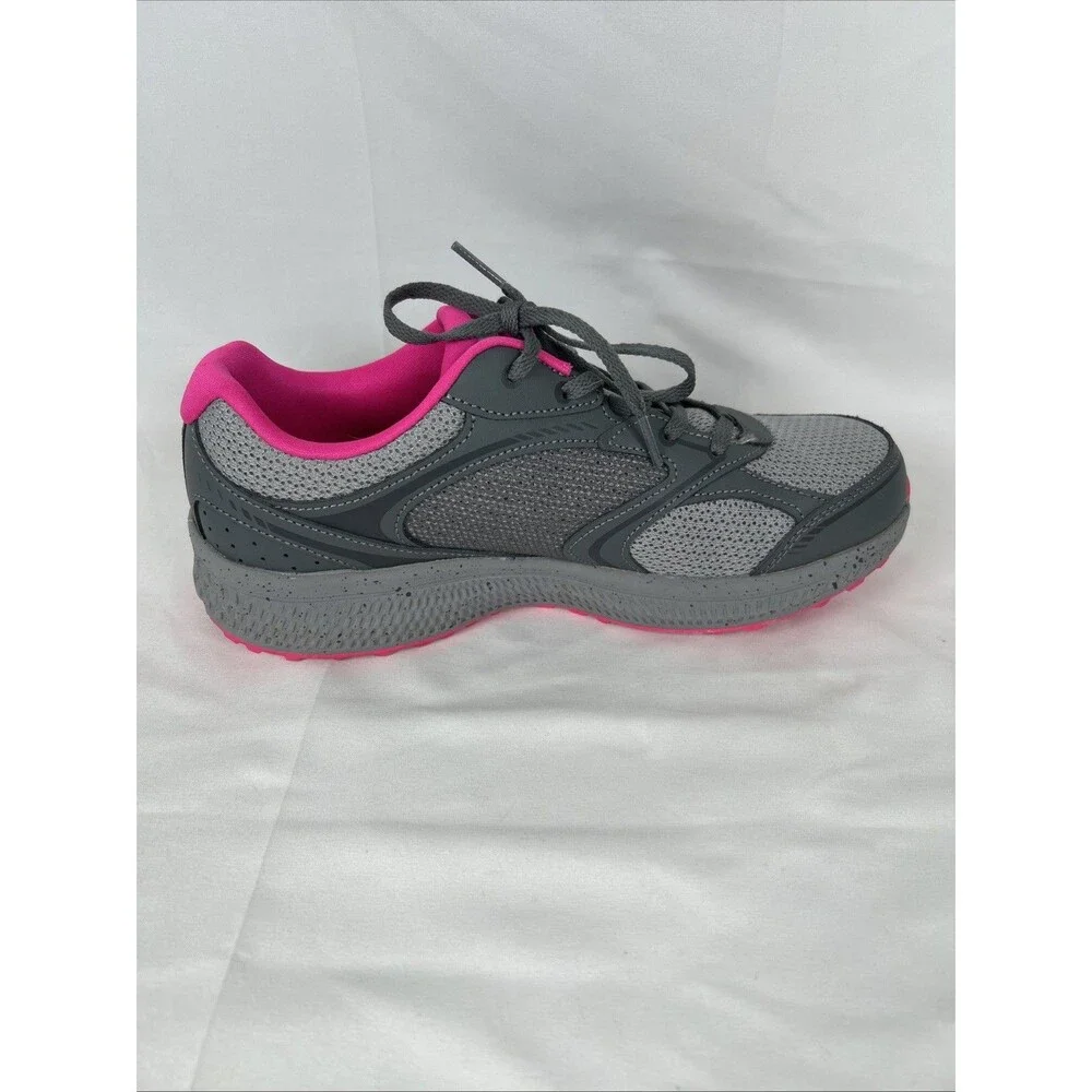 Skechers Go Run Consistent Vivid Horizon Sneaker Women’s WIDE 8 Gray Pink
